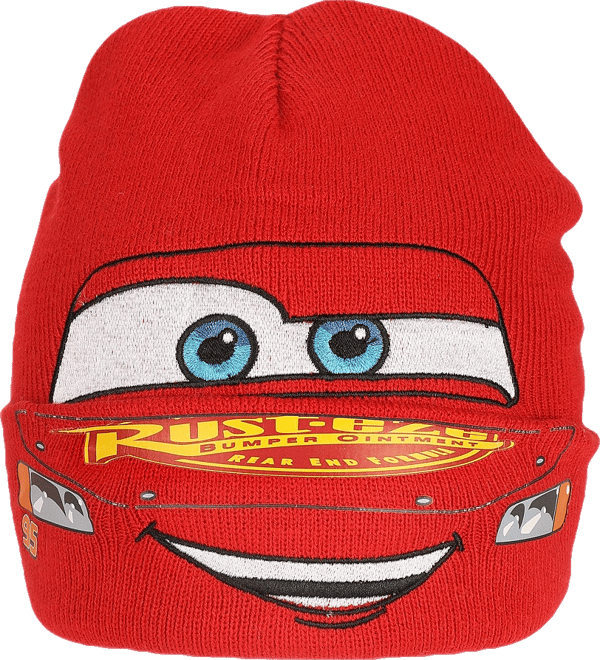 Men's Lightning Mcqueen Face Cuff Beanie