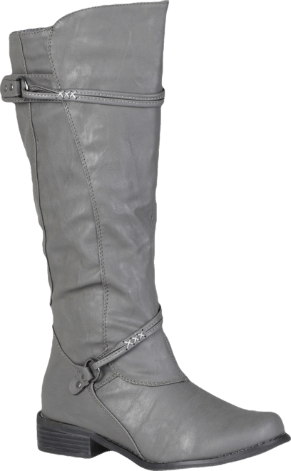 Women's Harley Extra Wide Calf Rouched Knee High Boots