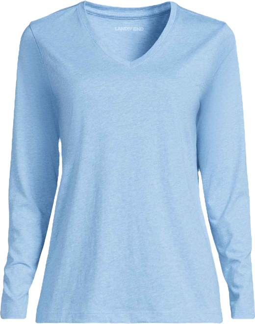 Women's Supima Cotton Long Sleeve V-Neck T-Shirt