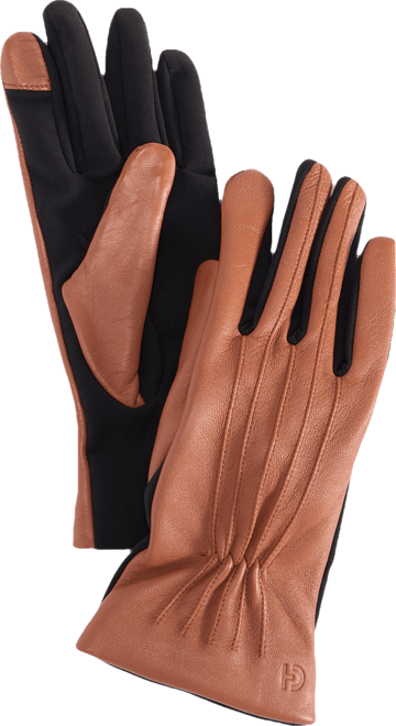 Women's Leather Points Stretch Gloves