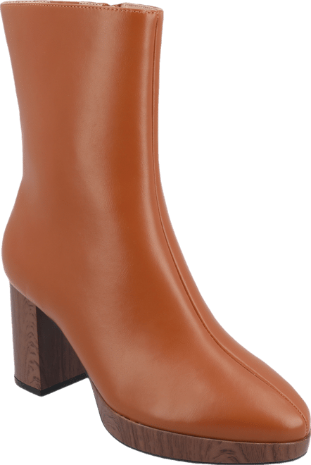 Women's Romer Center Seam Platform Block Heel Booties