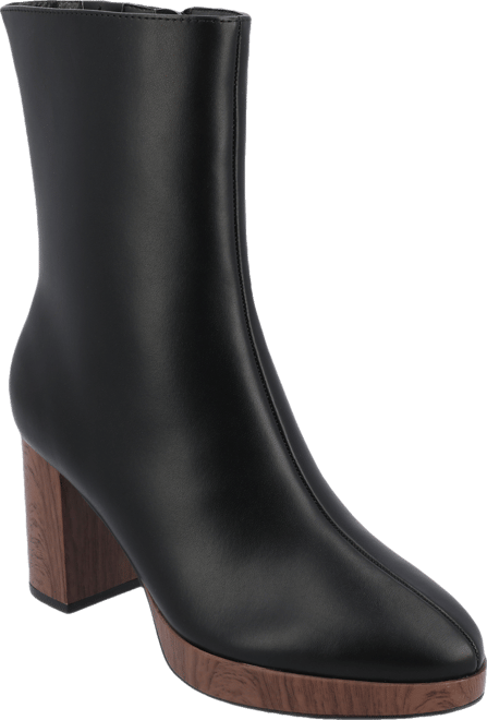 Women's Romer Center Seam Platform Block Heel Booties