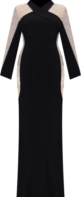 Women's V-Neck Long Sleeve Dress