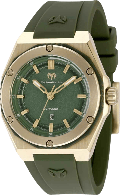 Women's Tm-416083 Coral Quartz Olive Green Dial Watch