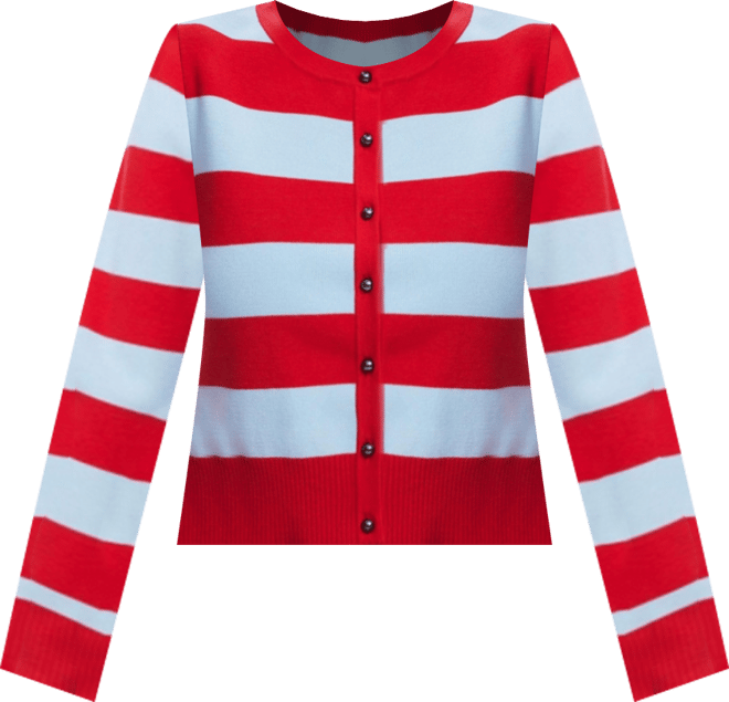 Women's Ribbed striped cardigan