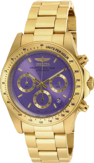 Women's 18257 Speedway Quartz Chronograph Purple Dial Watch