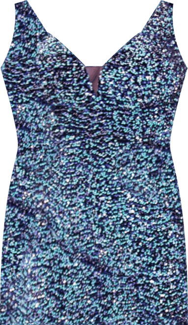Women's Sequin Bra-friendly Fitted Mini Dress
