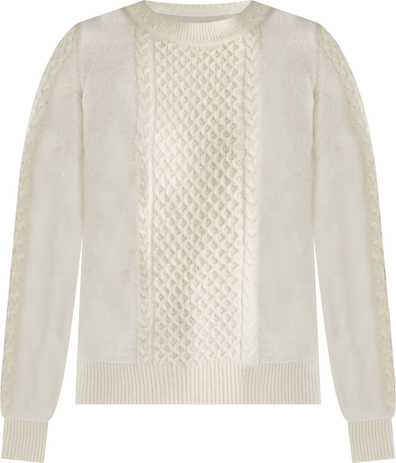 Women's Crewneck Shine Cable-Knit Sweater, Macy's Exclusive