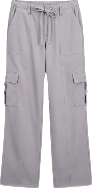 Juniors' Drawstring Cargo Utility Pants