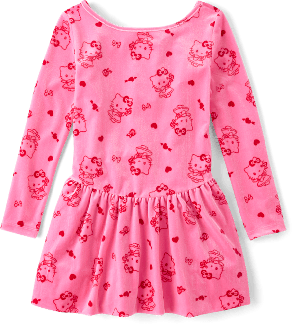 hello kitty long sleeve dress Baby & Toddler Girls Hello Kitty Long Sleeve Border Dress