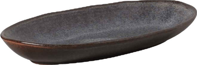 Stoneware Large Deep Oval Platters, Set of 4