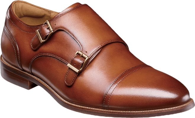 Men's Ruvo Cap Toe Double Buckle Shoes