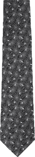 Men's Venom Spider Web Motif Novelty Silk Necktie