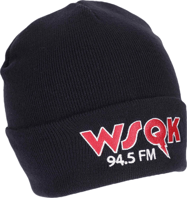 Men's Wsqk Embroidery Navy Acrylic Yarn Standard Cuff Beanie