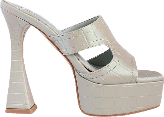 pda croc high heel platform sandals