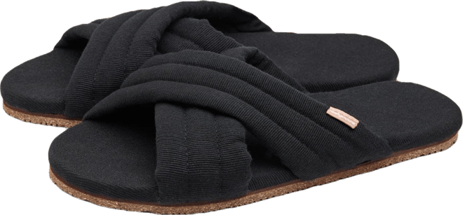 Women's Slipper Artisan Quilted Cross Strap Indoor / Outdoor House Shoes