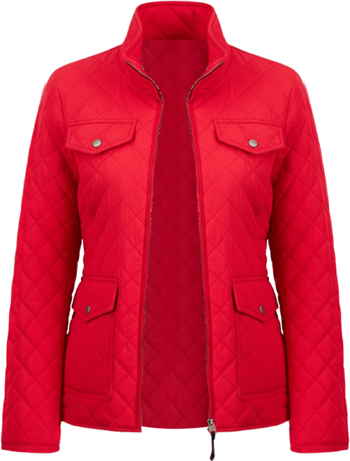 Women's Solid Quilted Jacket