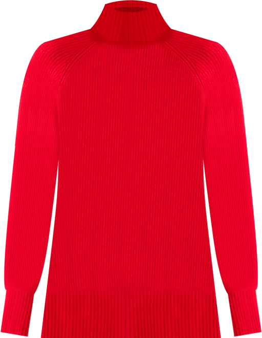Women's Mock-Neck Ribbed Tunic Sweater, Macy's Exclusive