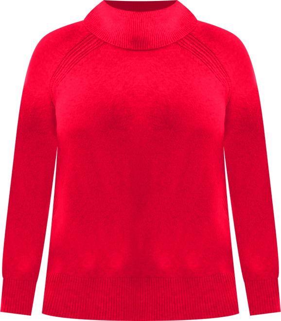 Plus Size Cozy Cowl-Neck Long-Sleeve Sweater, Macy's Exclusive