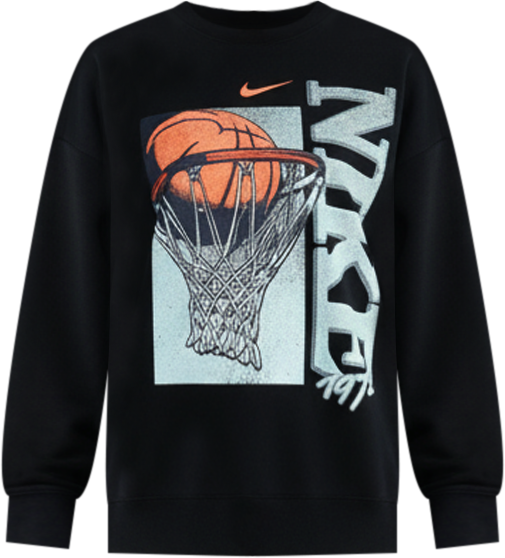 Women's Fleece Loose Fit Crew Neck T-Shirt