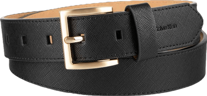 Geometric Saffiano Dress Belt