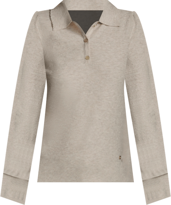 Women's Long Sleeve Collared Top