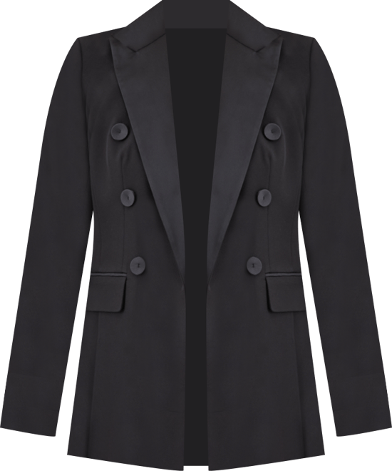 Women's Peak-Lapel Open-Front Blazer