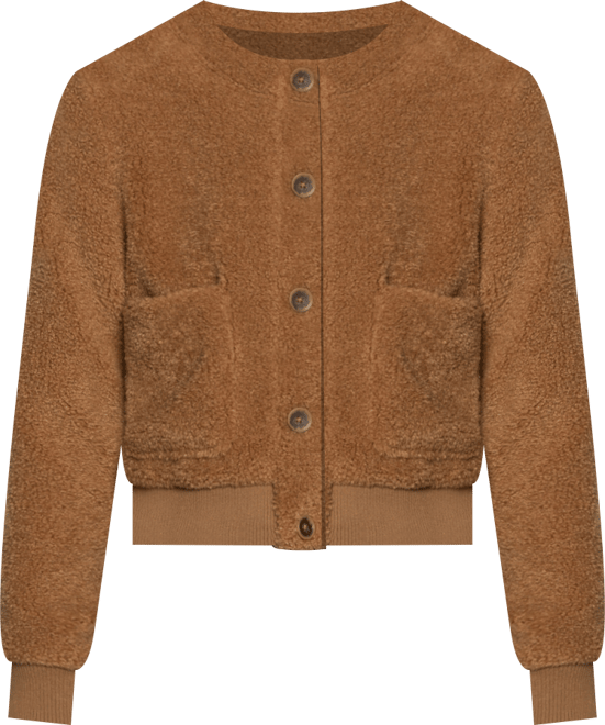 Women's Teddy Long Sleeve Cardigan Jacket