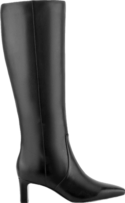 Women's Mabel Wide-Calf Leather Dress Boots