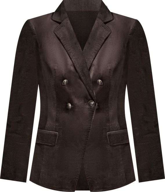Women's Corduroy Double Breasted Jacket