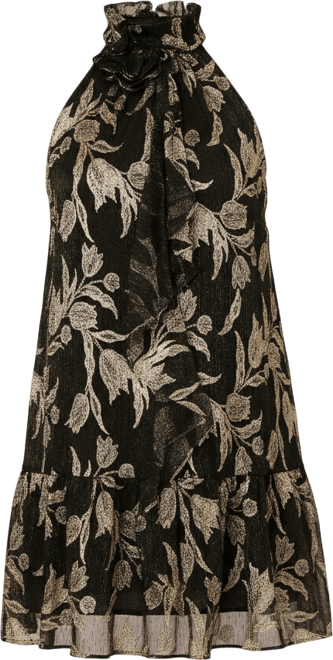 Women's 3D Floral Halter Dress