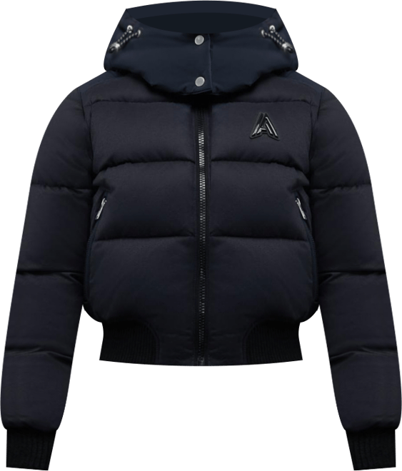 Women's Pariset Cropped Puffer Bomber with Detachable Sleeves