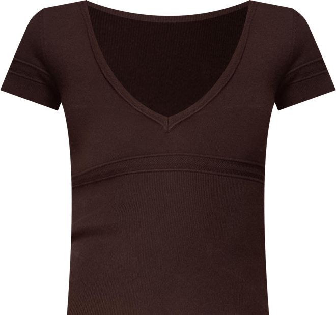 Womens Theresa V Neck Knit Top