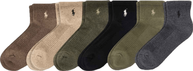 Men's 6-Pk. Performance Sport Quarter Socks