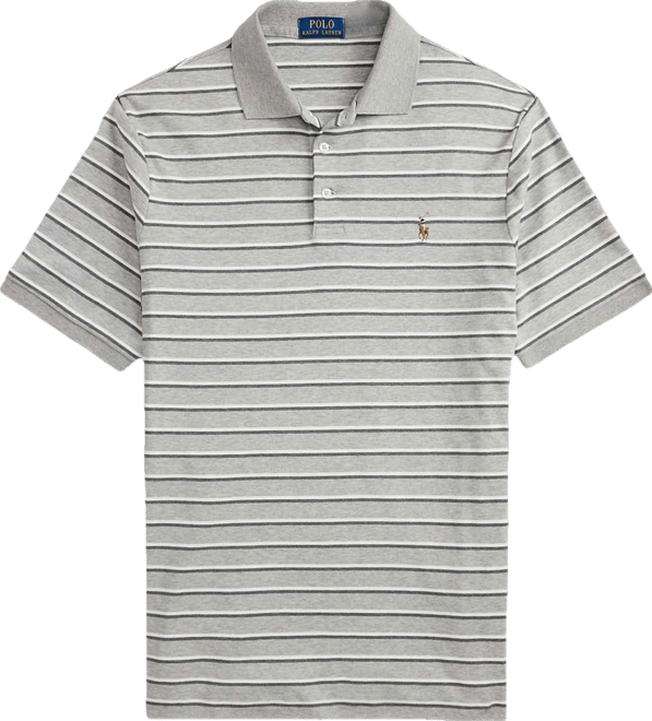 Men's Classic-Fit Striped Soft Cotton Polo