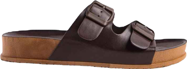 Womens Minata Platform Buckled Slide Sandals