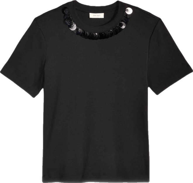 Women's Paillette Embellished T-Shirt, Macy's Exclusive