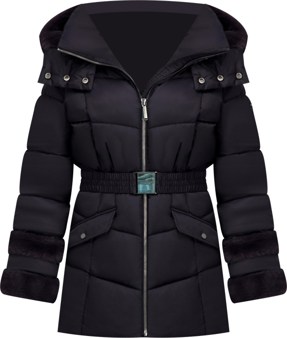 Women's Laundry By Shelli Sega Belted Puffer Coat