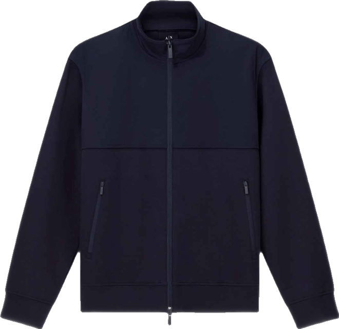 Men's Mixed Media Commuting Full Zip Sweatshirt