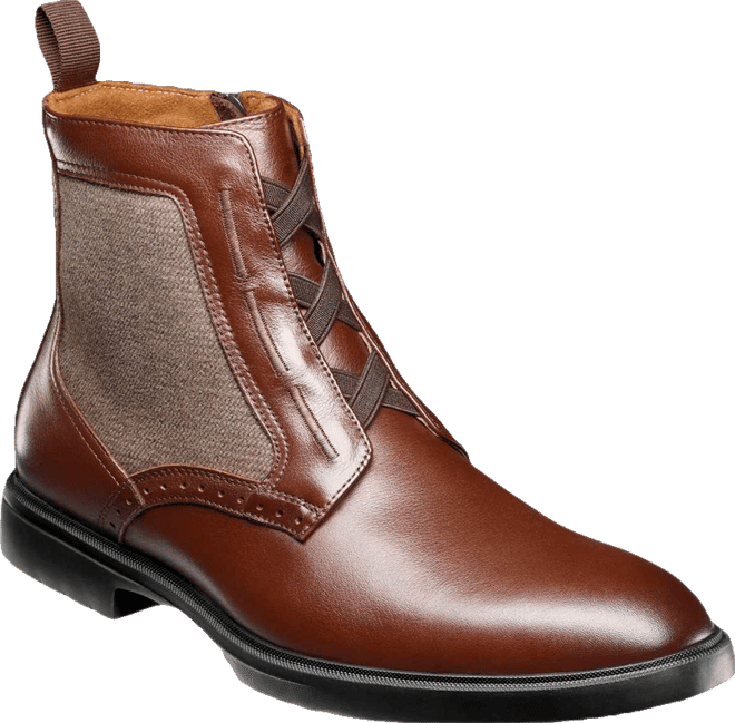 Men's Thompson Elastic Lace Round Toe Boots