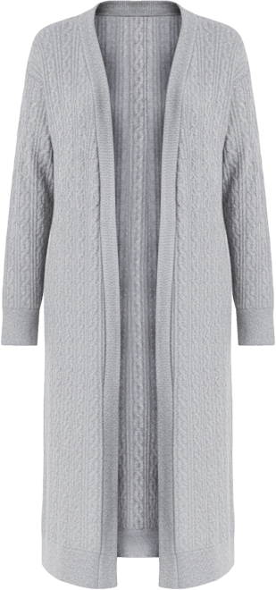 Women's Cable-Knit Duster Robe, Macy's Exclusive