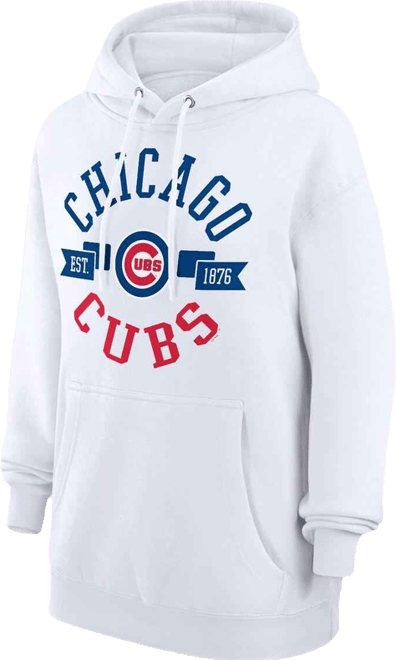 Women's White Chicago Cubs City Graphic Pullover Hoodie