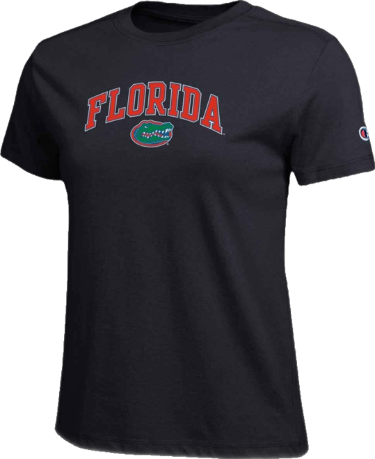 Women's Black Florida Gators Arched Over Logo T-Shirt