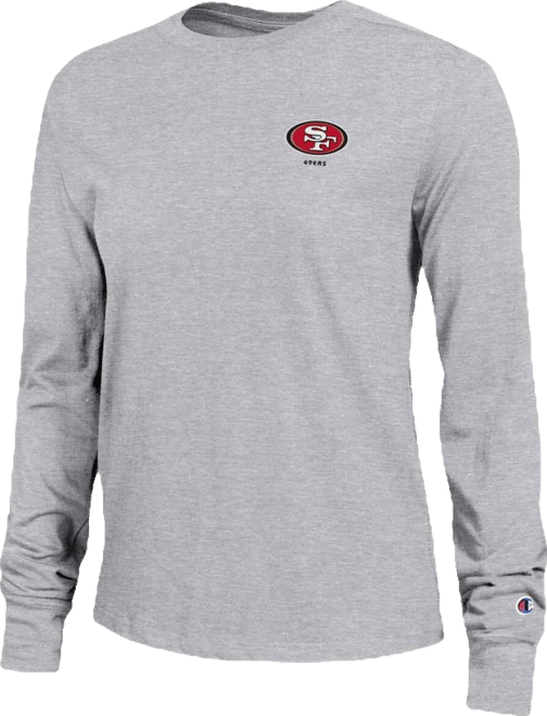 Women's Gray San Francisco 49ers Core Long-Sleeve T-Shirt