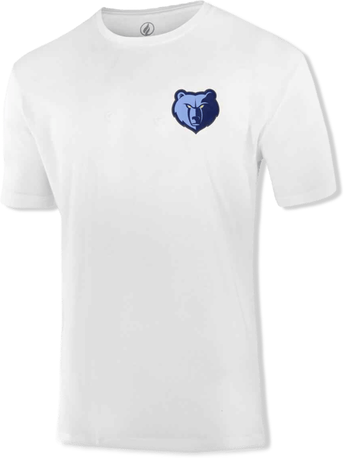 Men's and Women's&nbsp;White Memphis Grizzlies Burst Logo T-Shirt