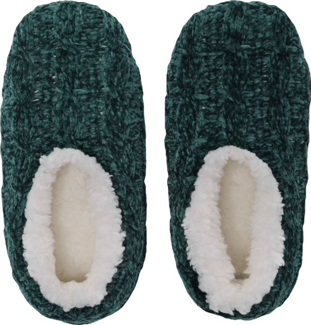 Women's Cable Chenille Ped Slipper Socks, Created for Macy's