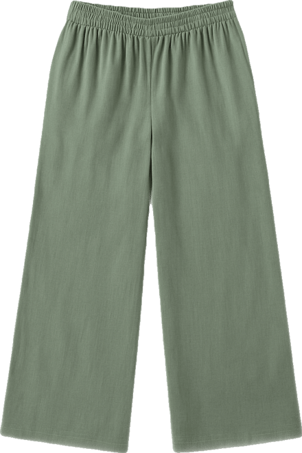 Juniors' Sanders Woven Flowy Pull-On Pants