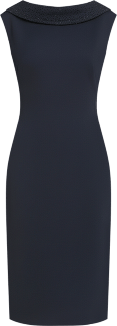 Women's Beaded Sheath Midi Dress