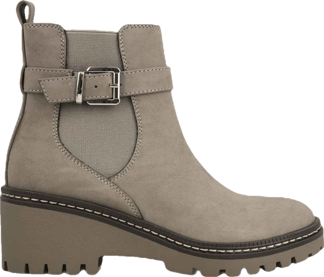 Women's Elis Wedge Heel Buckled Ankle Booties