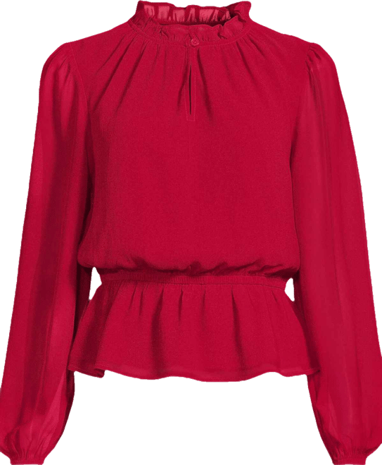 Women's Chiffon Peplum Top